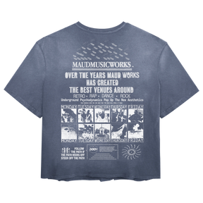 Music Works Tee - Blue - Back