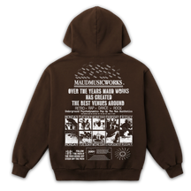 Music Works Zip Up - Brown - Back