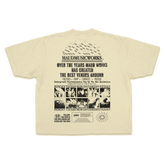 Music Works Baggy Tee - Cream - Back