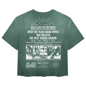 Music Works Tee - Green - Back