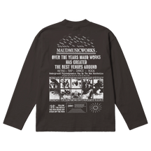 Music Works Baggy L/S Tee - Off Black - Back
