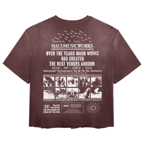 Music Works Tee - Red - Back