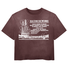 Music Works Tee - Red - Front