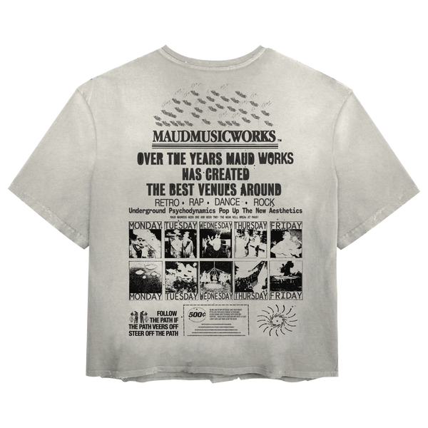 Music Works Tee - White - Back