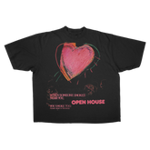 Open House Baggy Tee - Black - Front