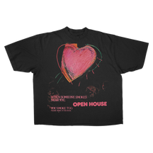 Open House Drop Tee - Black - Front