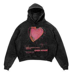 Open House Hoodie - Black - Front