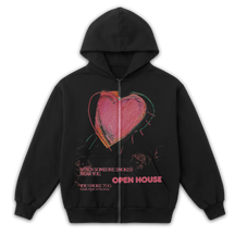 Open House Zip Up - Black - Front