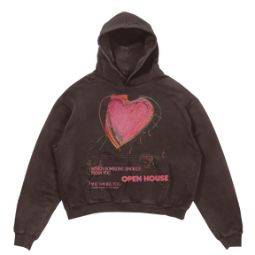 Open House Hoodie - Brown - Front