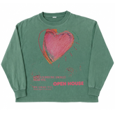 Open House L/S Tee - Green - Front
