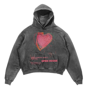 Open House Hoodie - Grey - Front