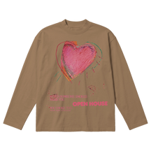 Open House Baggy L/S Tee - Latte - Front