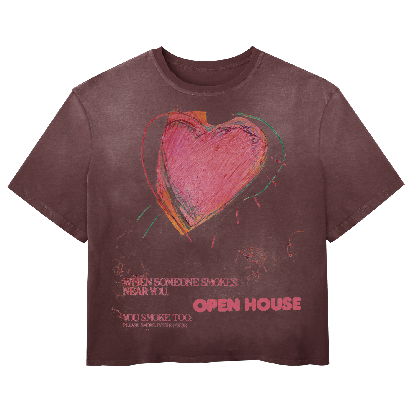 Open House Tee - Red - Front