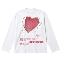 Open House Baggy L/S Tee - White - Front