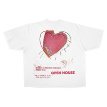 Open House Drop Tee - White - Front