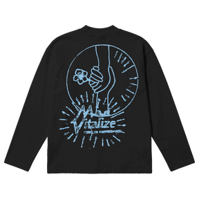 Power of Love Baggy L/S Tee - Black - Back