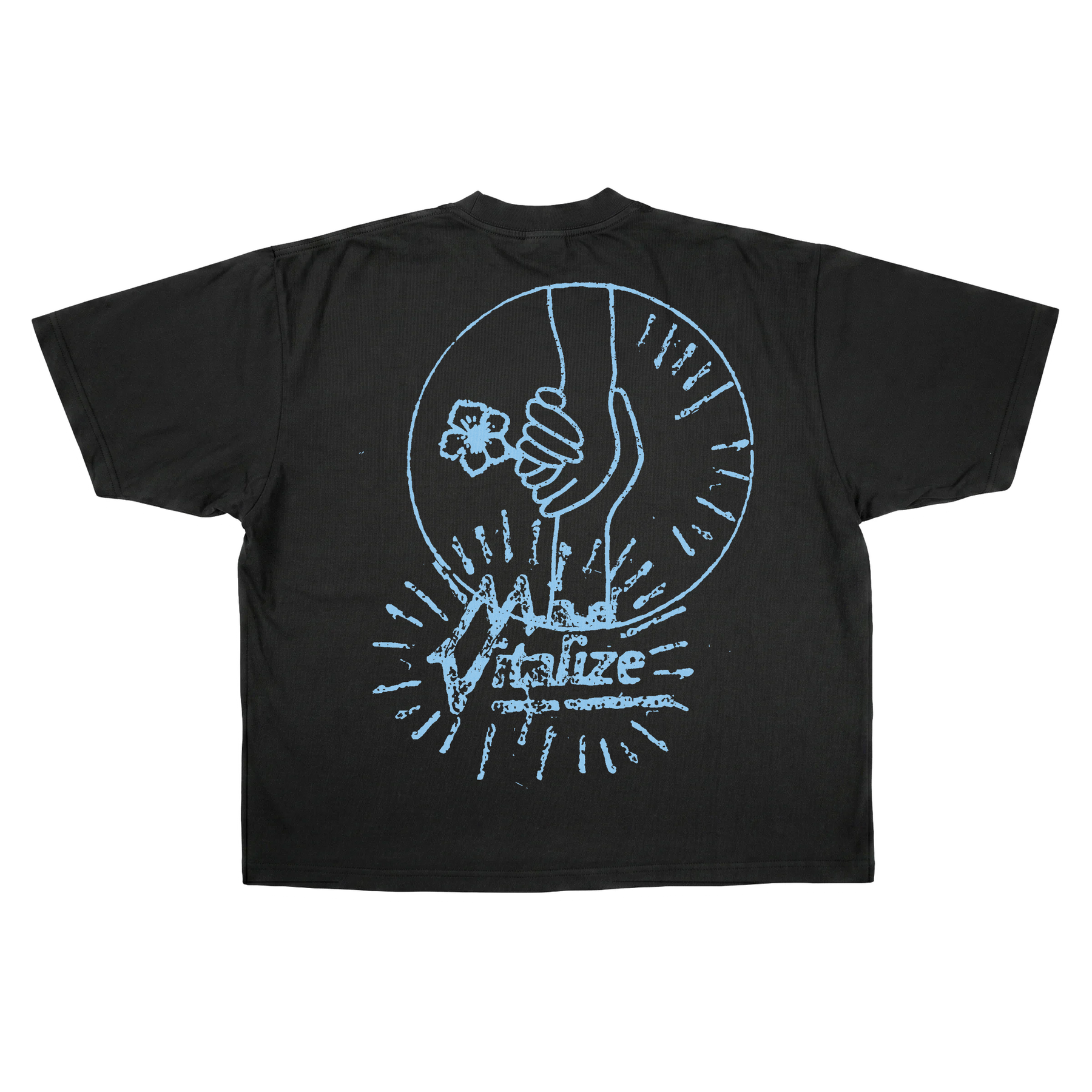 Power of Love Drop Tee - Black - Back
