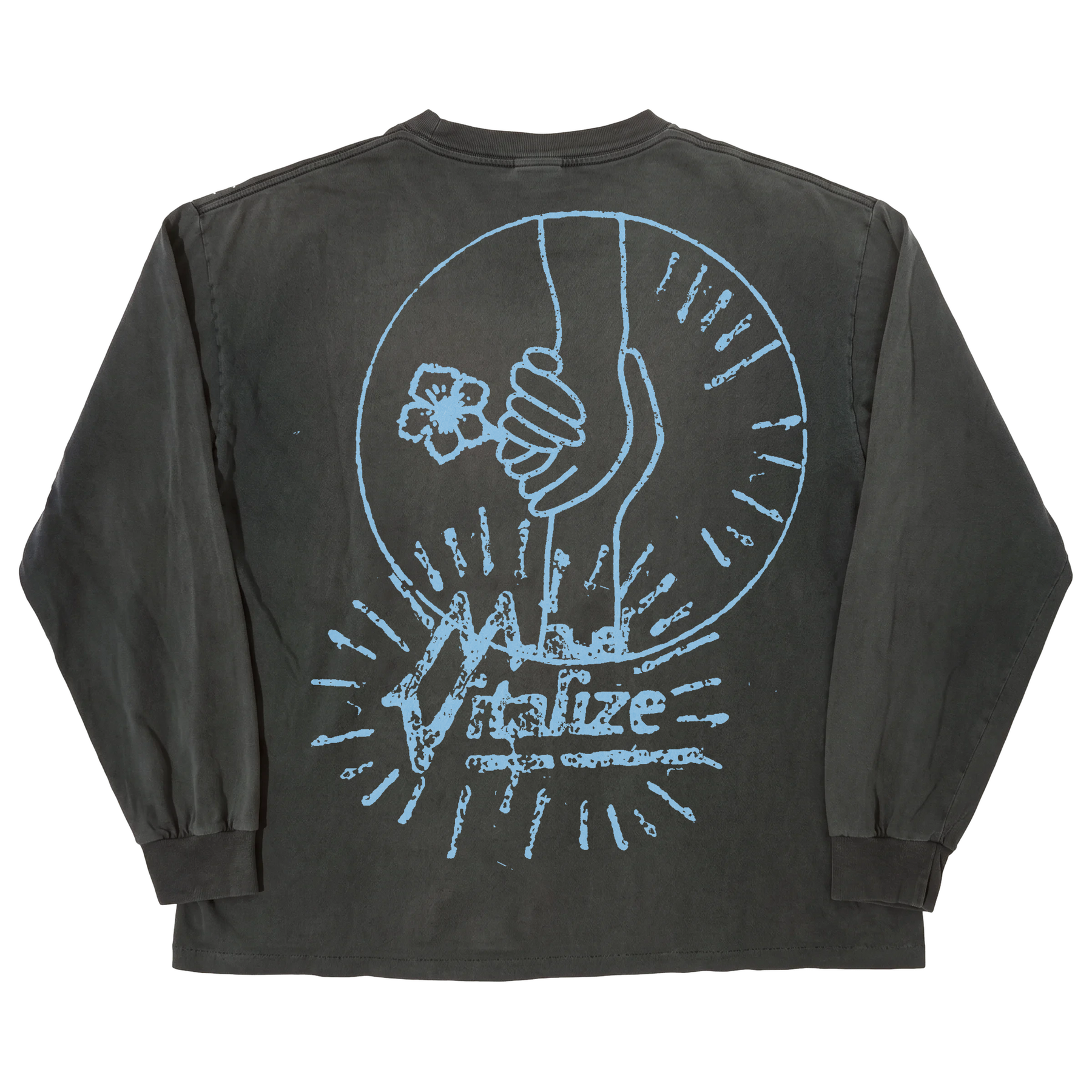 Power of Love L/S Tee - Black - Back