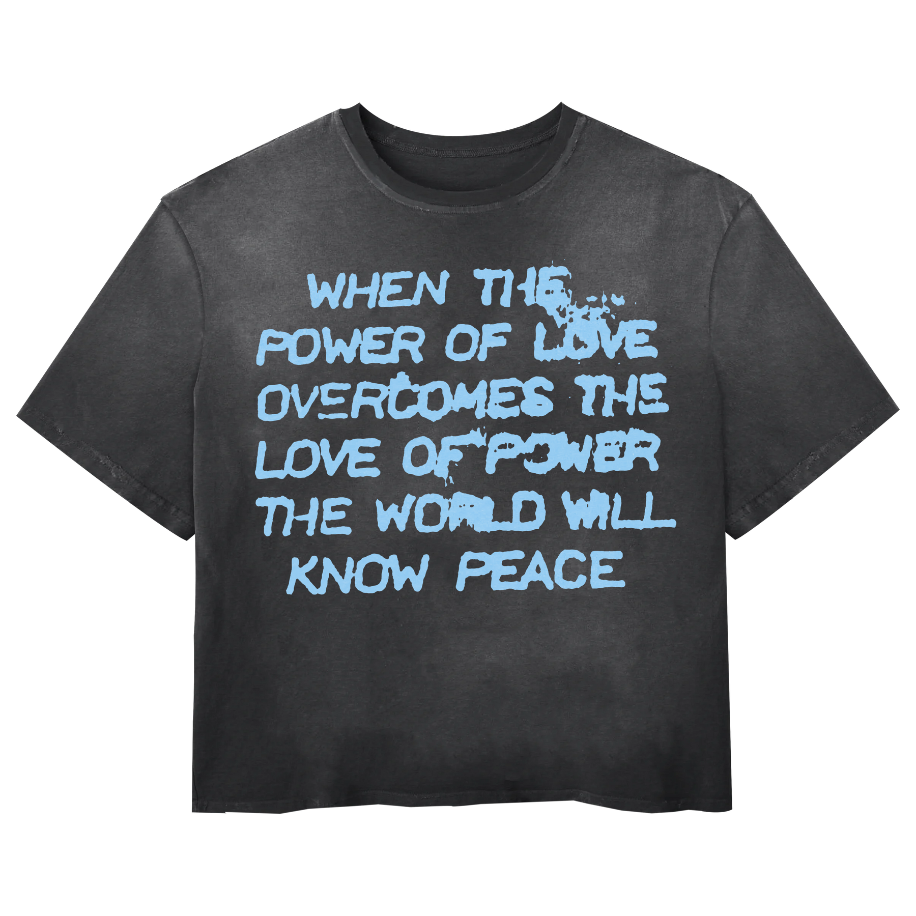 Power of Love Tee - Black - Front