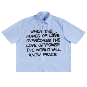 Power of Love Boxy Button Up - Front
