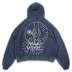 Power of Love Hoodie - Blue - Back