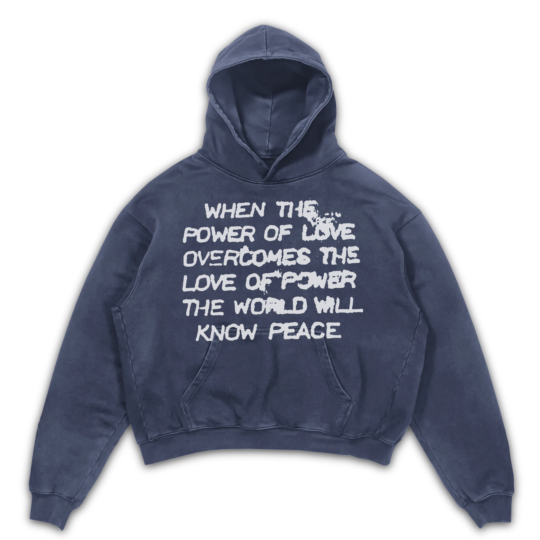 Power of Love Hoodie - Blue - Front