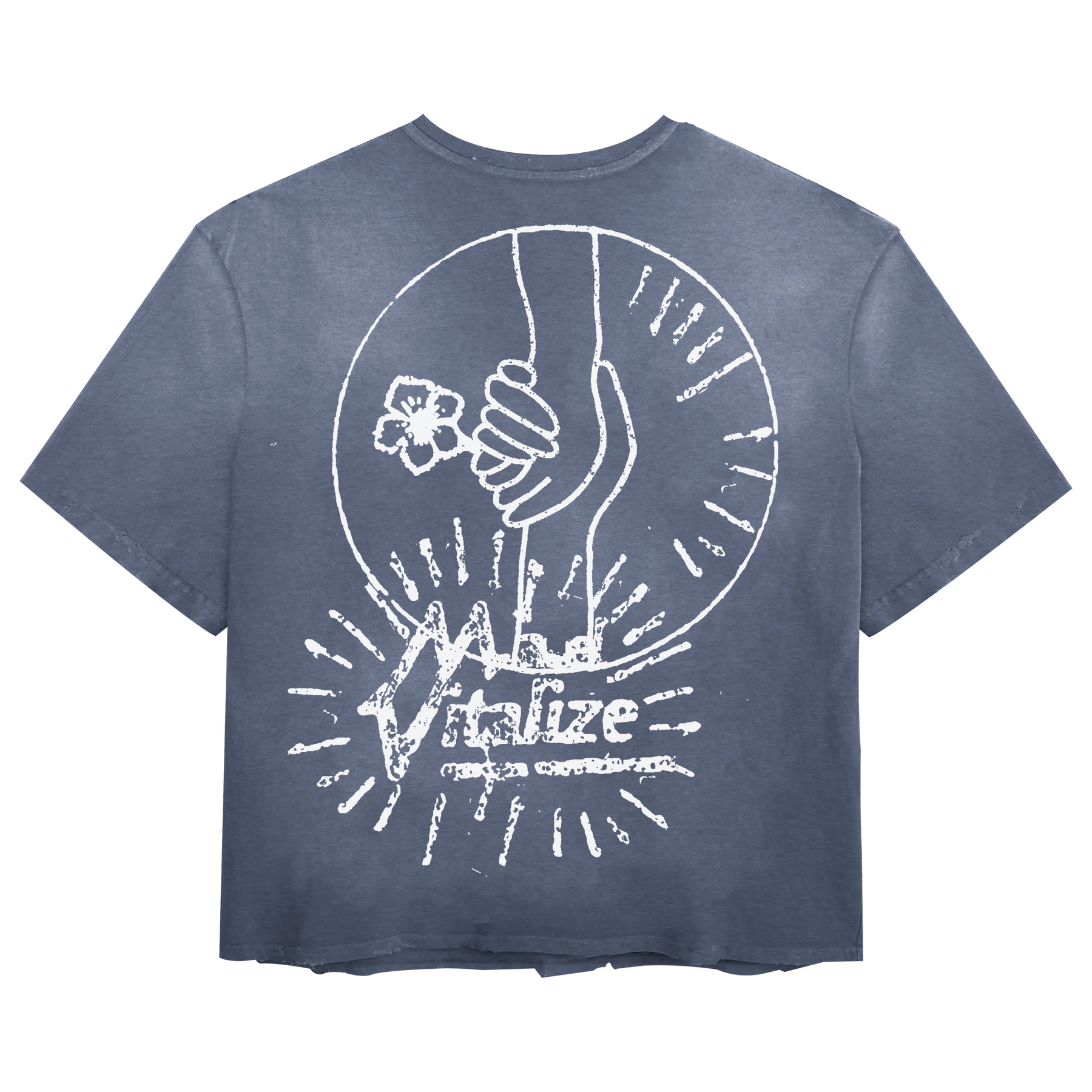 Power of Love Tee - Blue - Back