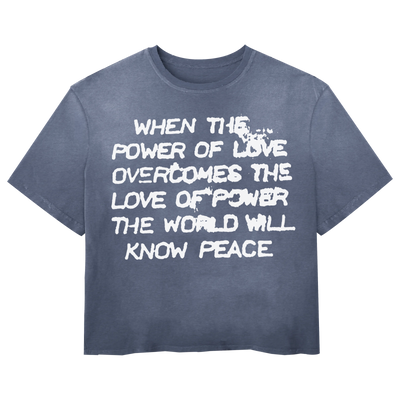 Power of Love Tee - Blue - Front