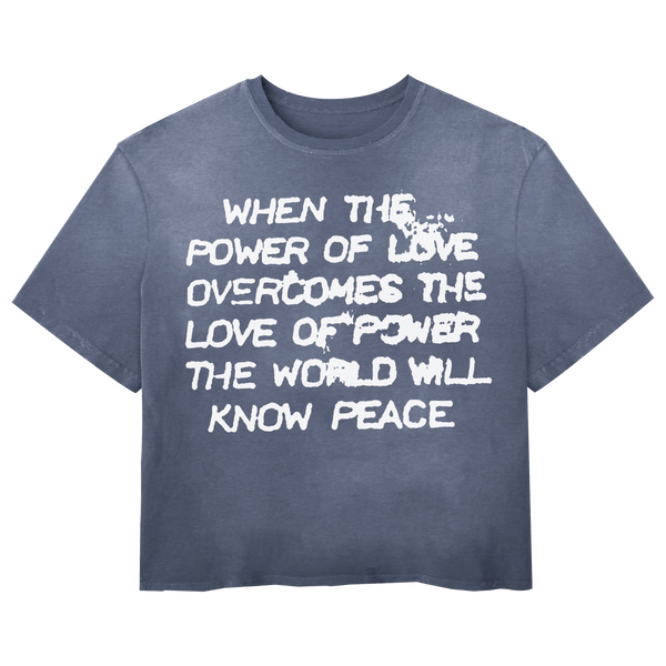 Power of Love Tee - Blue - Front