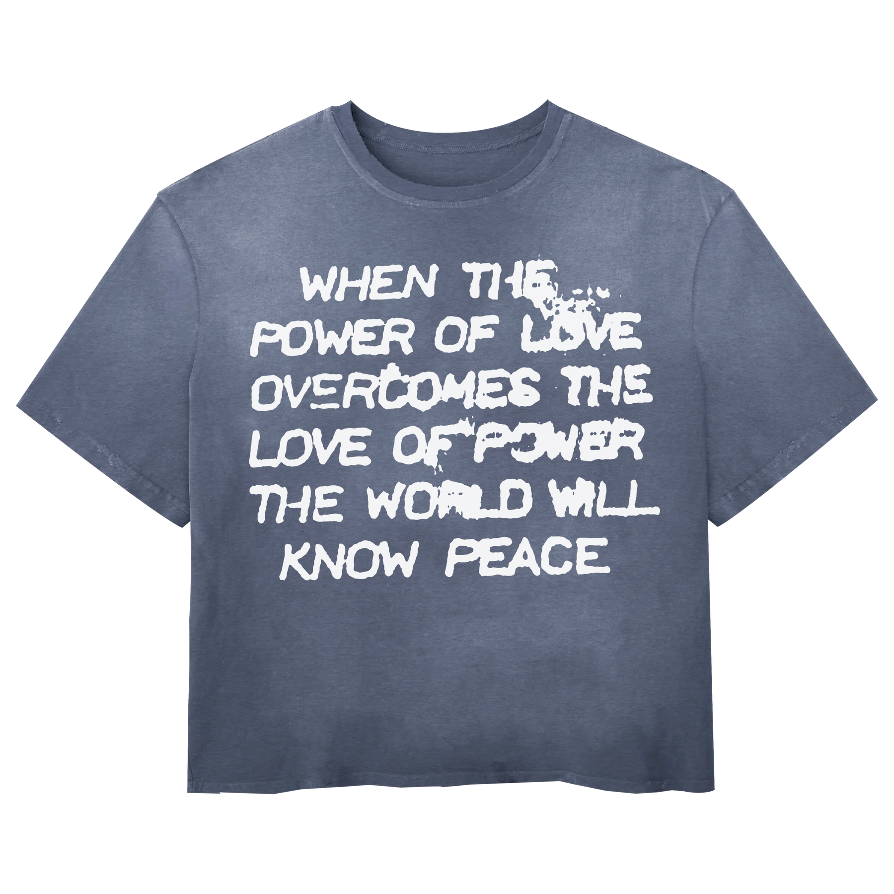 Power of Love Tee - Blue - Front