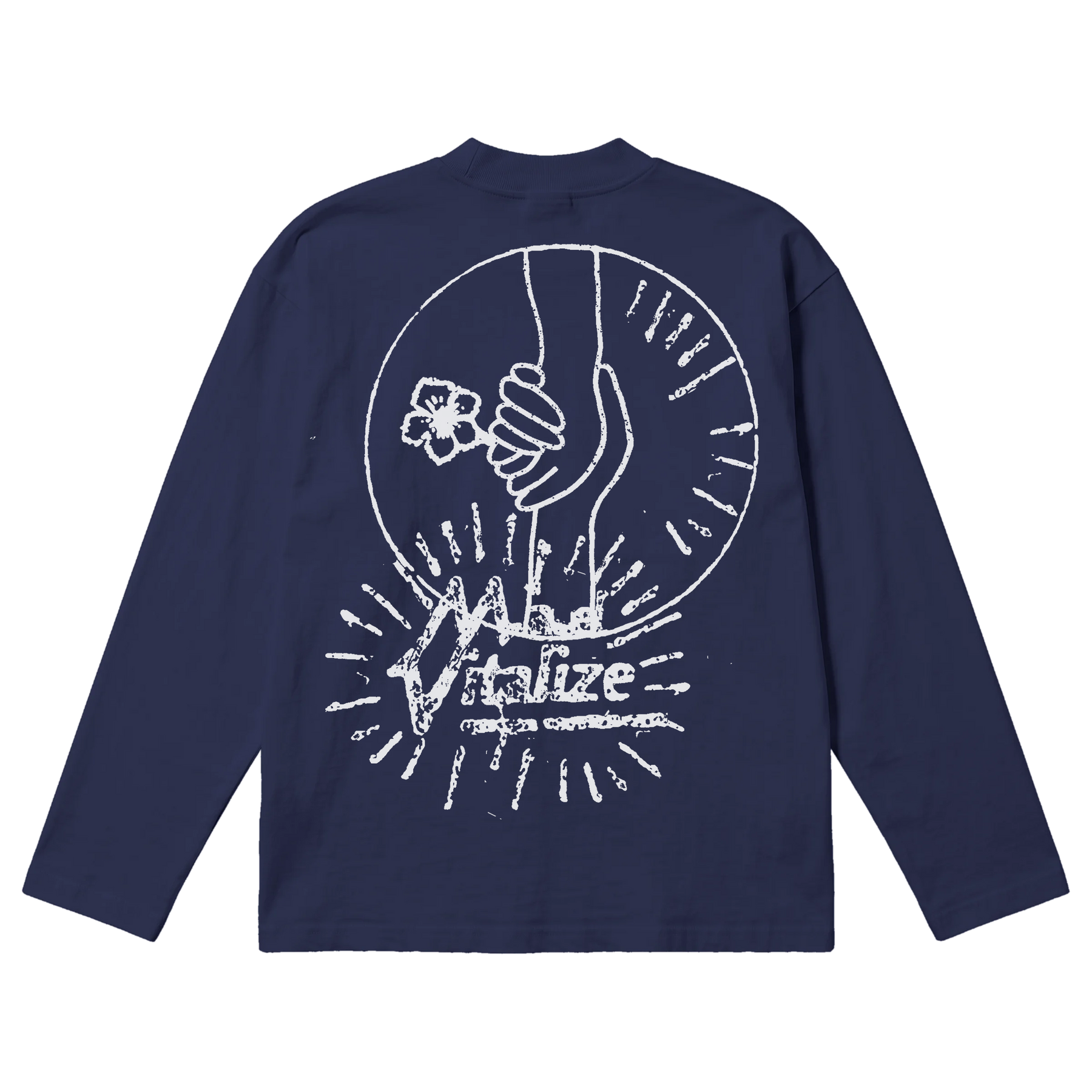 Power of Love Baggy L/S Tee - Blue - Back