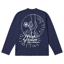 Power of Love Baggy L/S Tee - Blue - Back