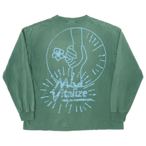 Power of Love L/S Tee - Green - Back