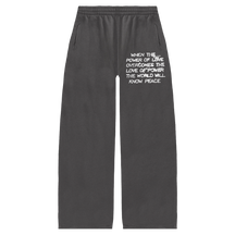 Power of Love Baggy Sweatpants - Grey - Front
