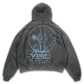 Power of Love Hoodie - Grey - Back