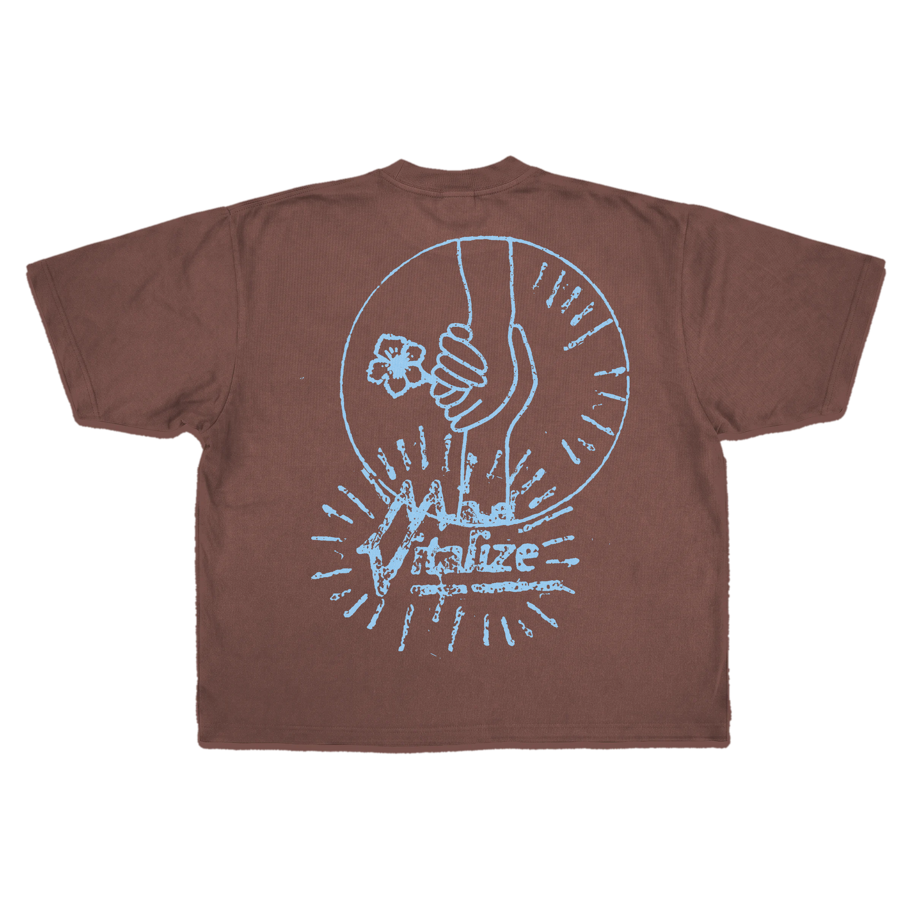 Power of Love Drop Tee - Mocha - Back
