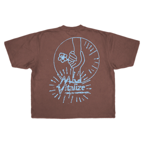 Power of Love Drop Tee - Mocha - Back