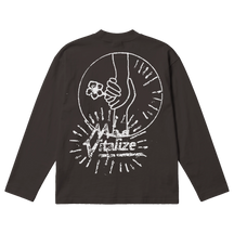 Power of Love Baggy L/S Tee - Off Black - Back