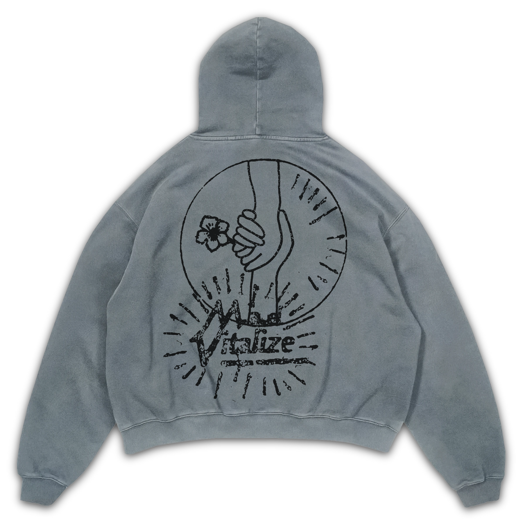 Power of Love Hoodie - Sage - Back