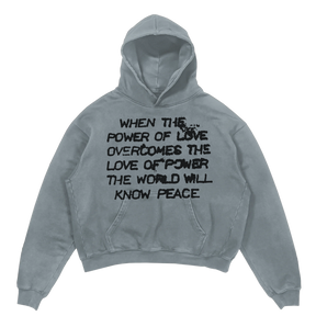 Power of Love Hoodie - Sage - Front