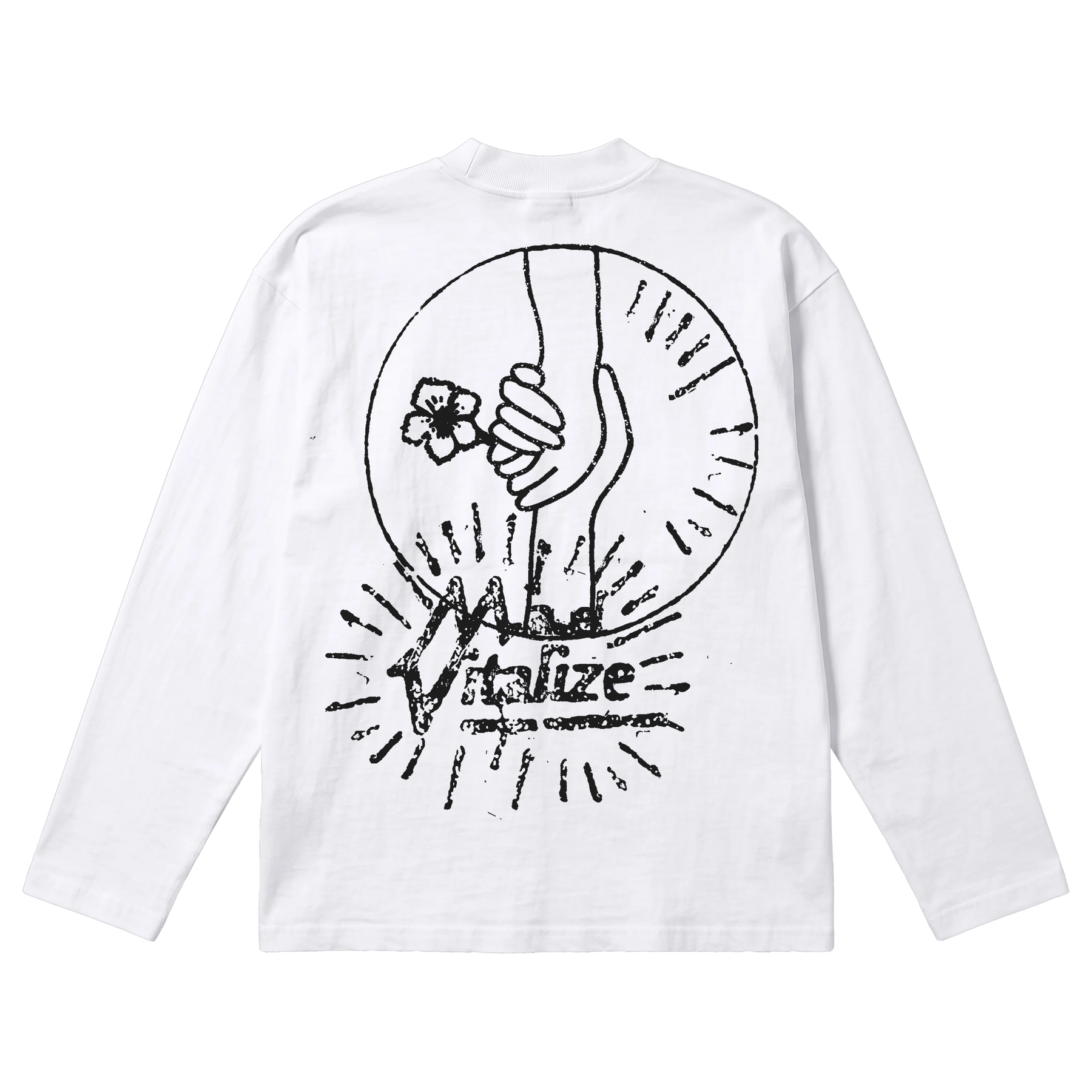 Power of Love Baggy L/S Tee - White - Back