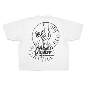 Power of Love Drop Tee - White - Back