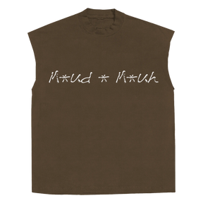Proposal Sleeveless Tee - Brown - Front