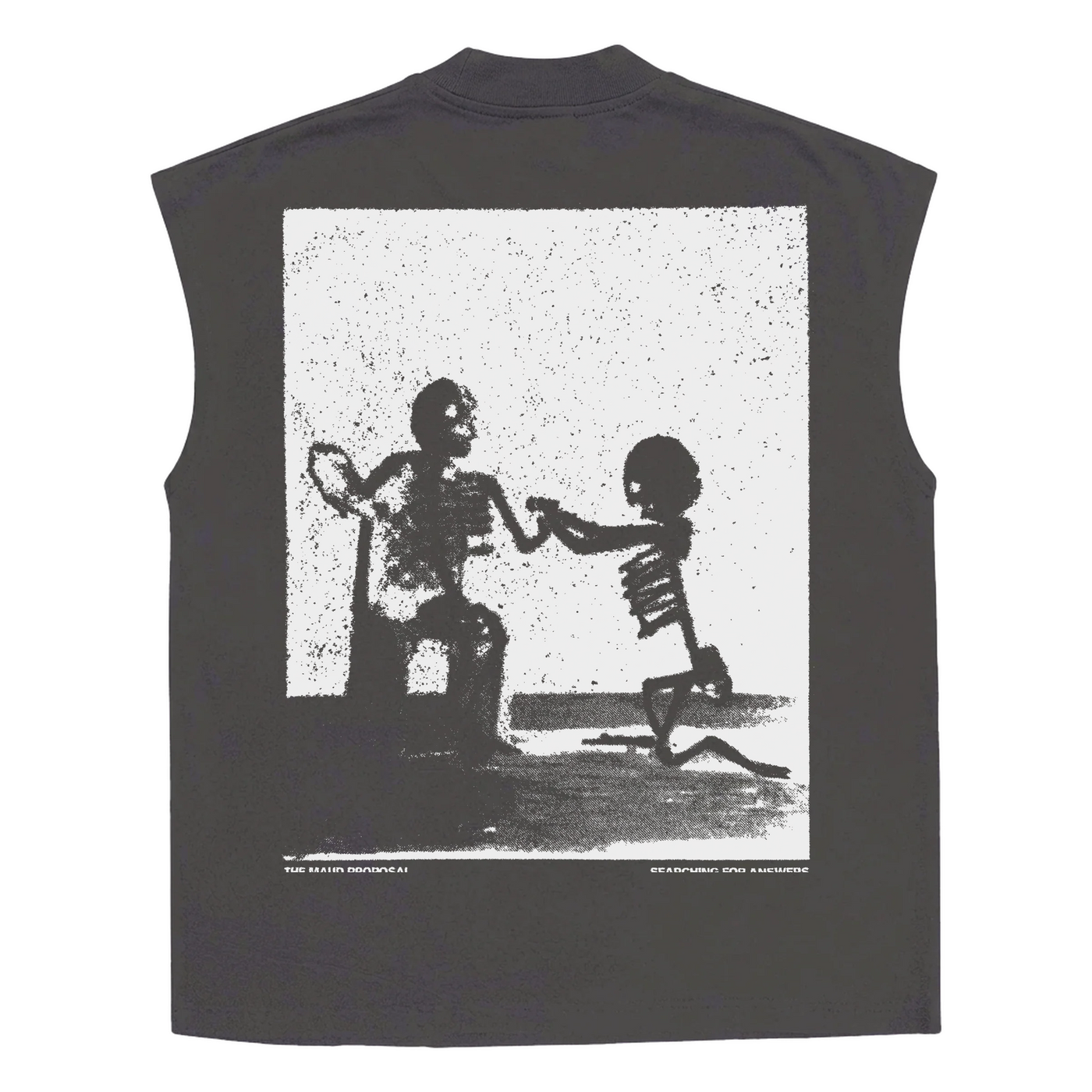 Proposal Sleeveless Tee - Grey - Back
