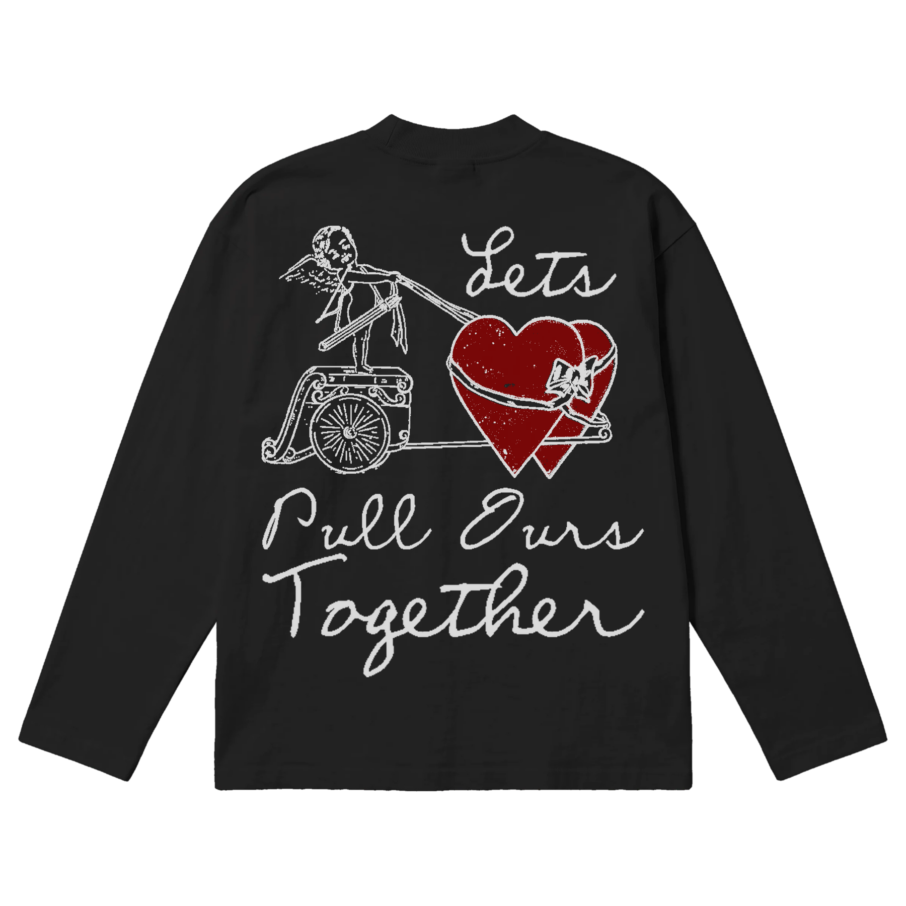Pull Together Baggy L/S Tee - Black - Back