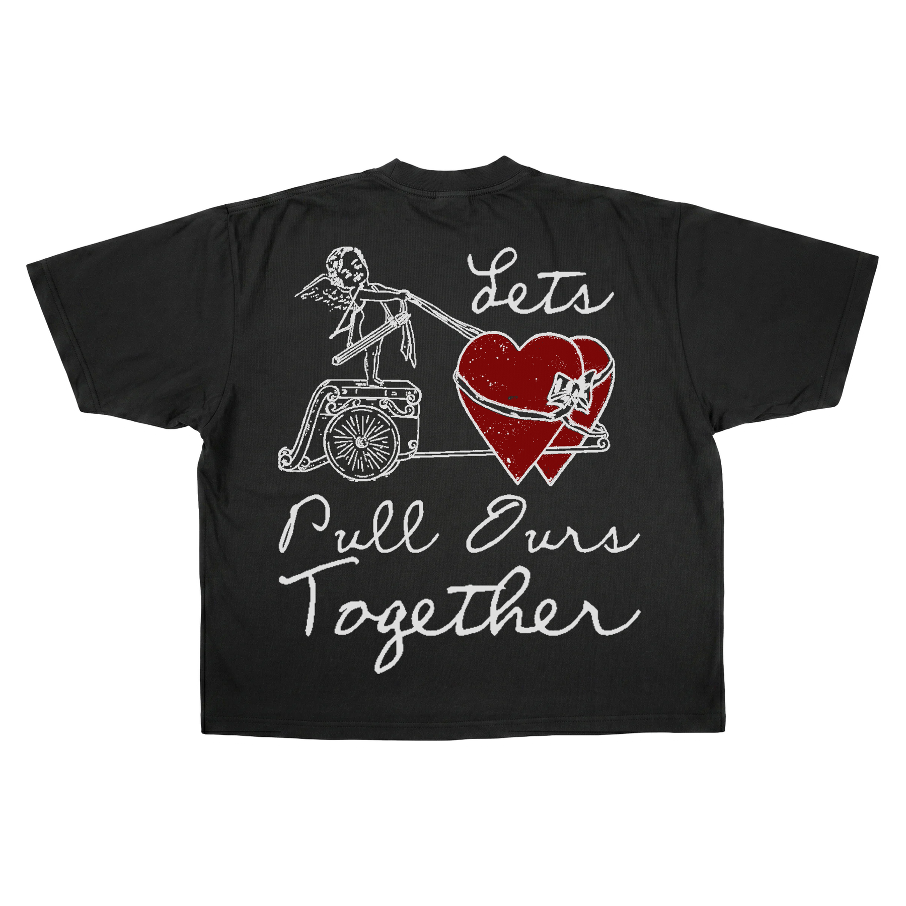 Pull Together Drop Tee - Black - Back