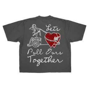 Pull Together Drop Tee - Grey - Back