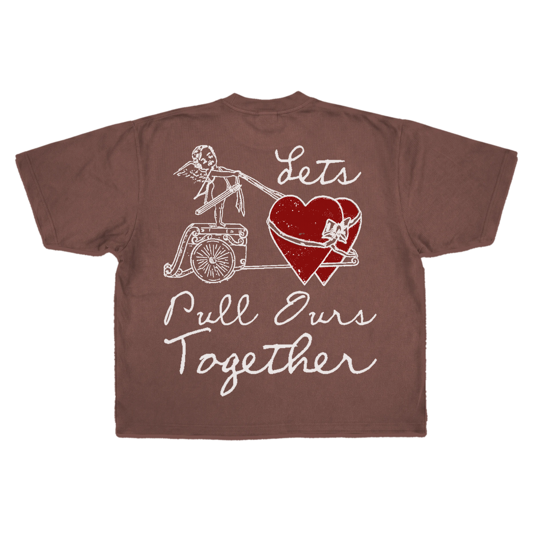 Pull Together Drop Tee - Mocha - Back
