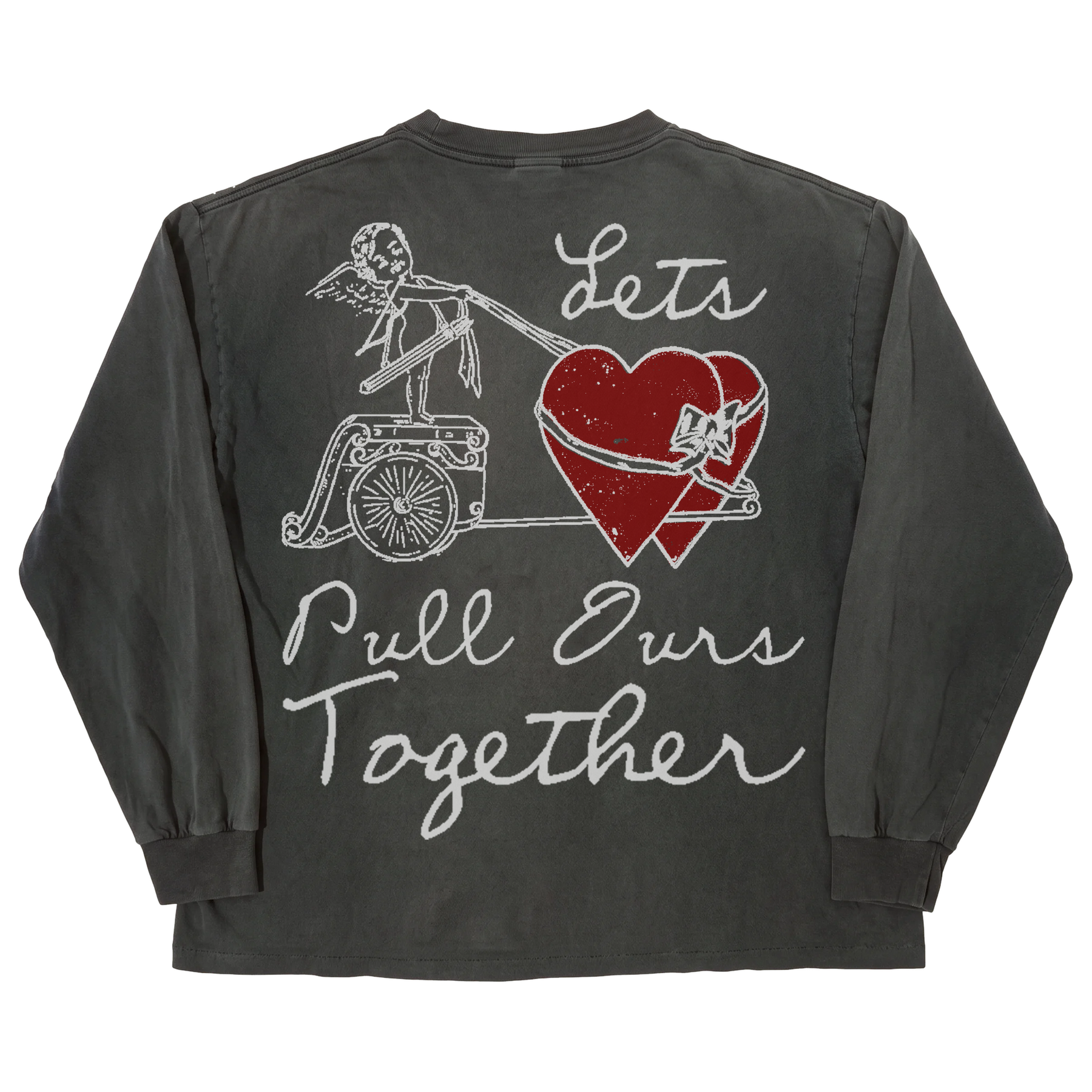 Pull Together L/S Tee - Black - Back