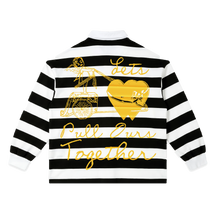 Pull Together Stripe Polo - Black - Back